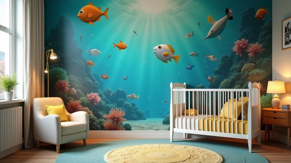 Transformez la chambre de votre enfant avec du papier peint original