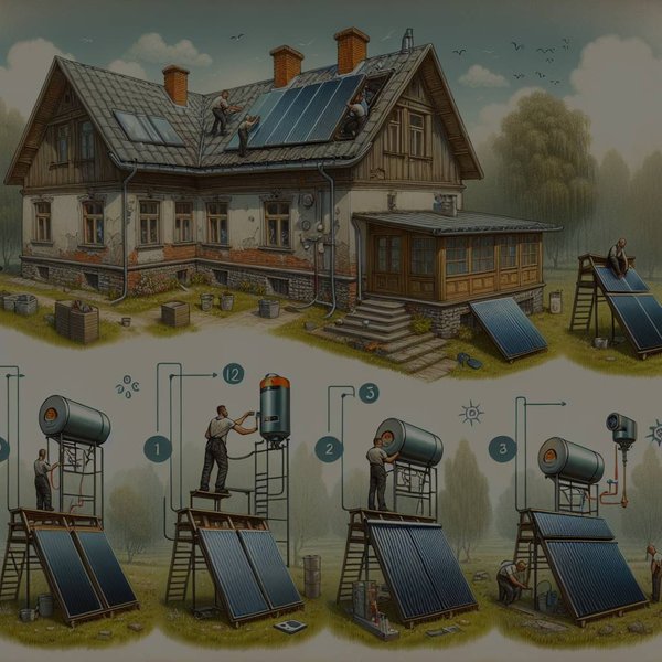 Quelles sont les étapes pour installer un chauffe-eau solaire dans une maison ancienne ?